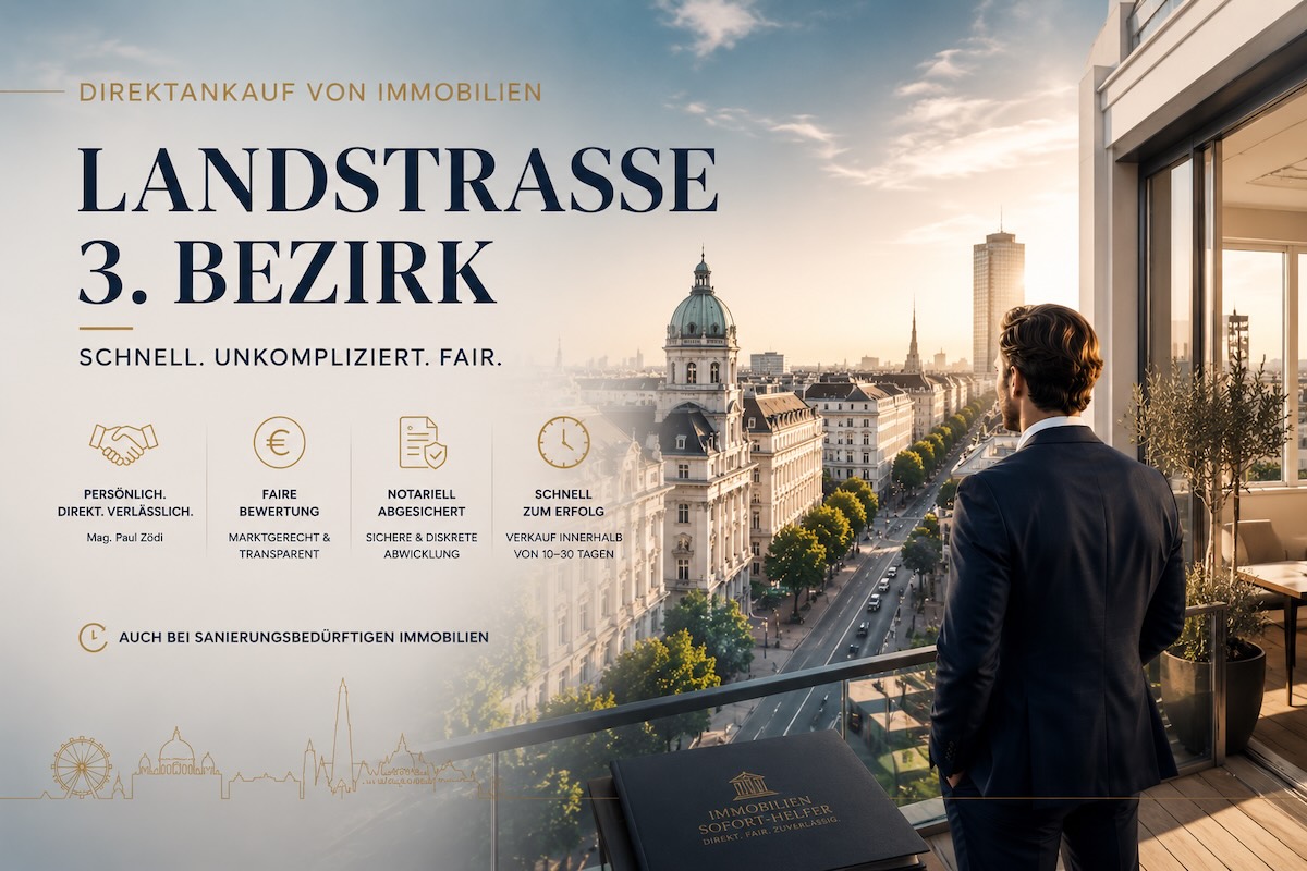 Direktankauf von Immobilien im 3. Bezirk in Wien, Landstraße Direktankauf von Immobilien im 3. Bezirk in Wien, Landstraße